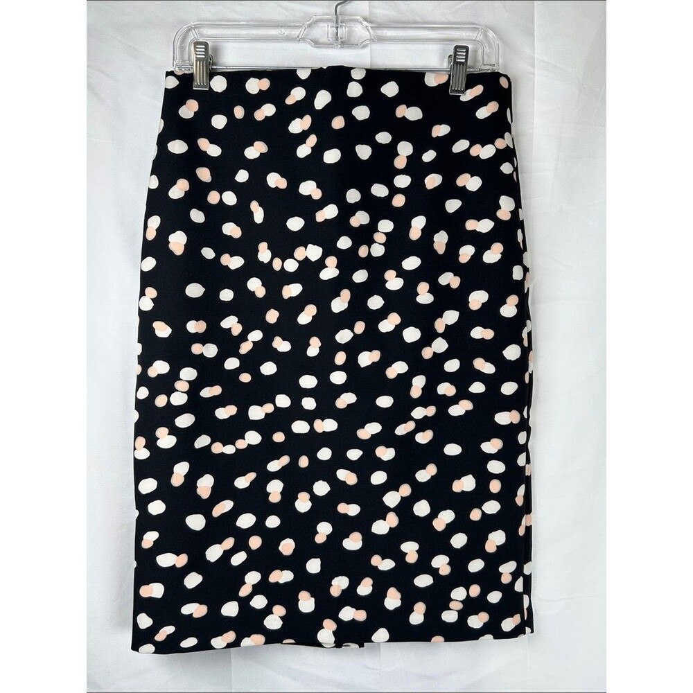 Philosophy Polka Dot Pencil Skirt Women’s Size 4 Black Pink Workwear Pin Up